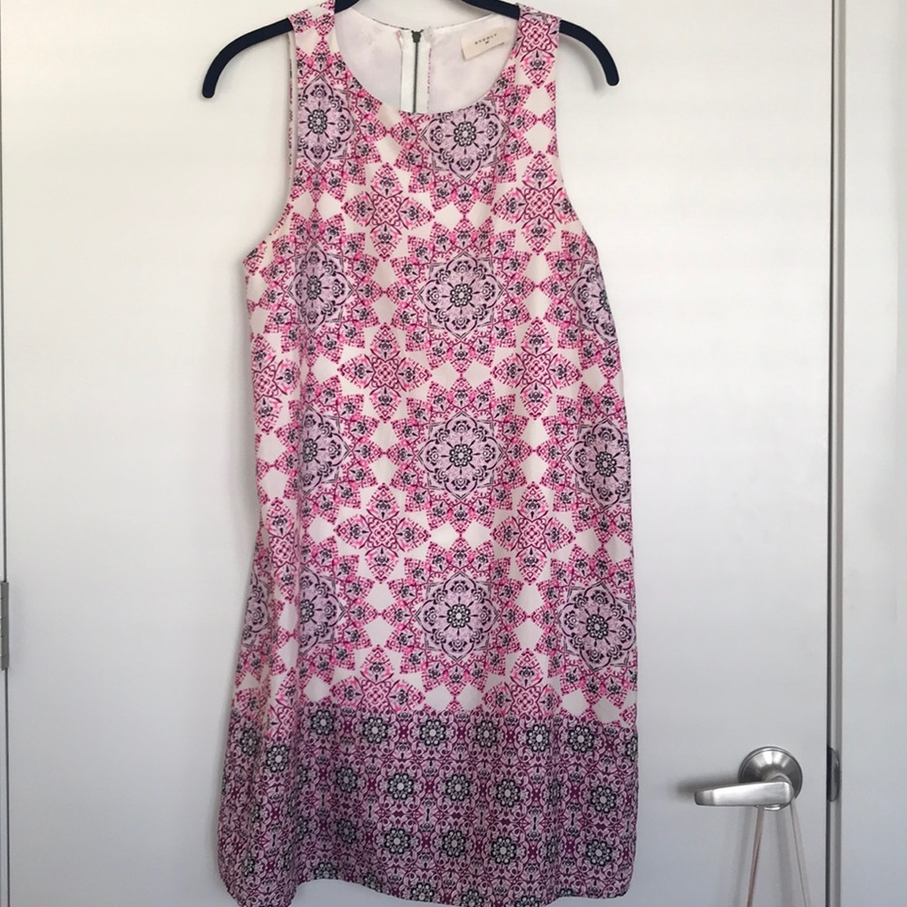 Pink patterned summer dress